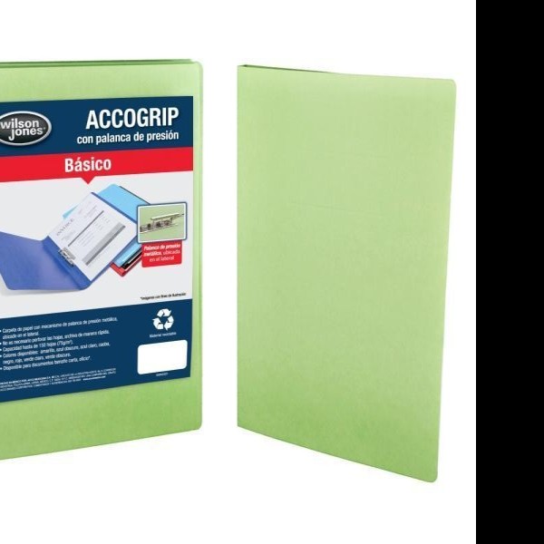 FOLDER CPALANCA OFI. VERDE CL. ACCOGRIP P-0975 E.4 C.48
